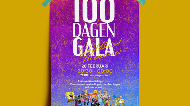 HWCS 100 Dagen Gala Poster/Ticket